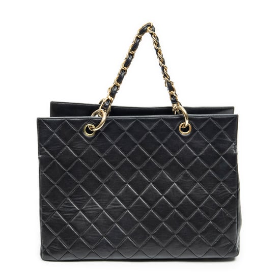 Chanel CC Grand Shopping Tote en Negro Piel de becerro - Image 5