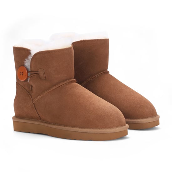 Botas de invierno cálidas de ante y piel de oveja para mujer, color negro - Alpine - Image 3