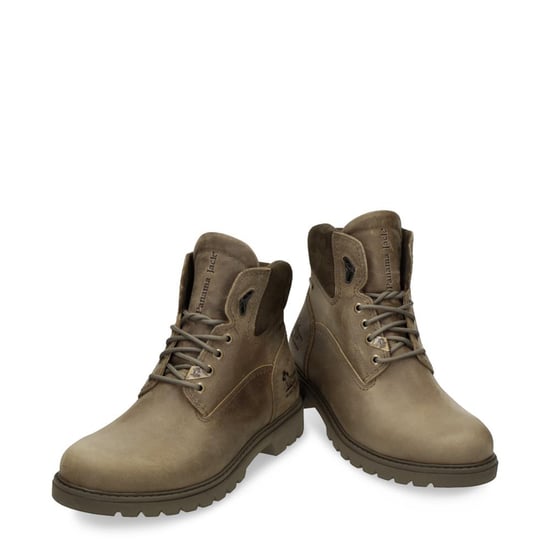 Botines Panama Jack Amur GTX C32 de piel impermeable color caqui para hombre - Image 4