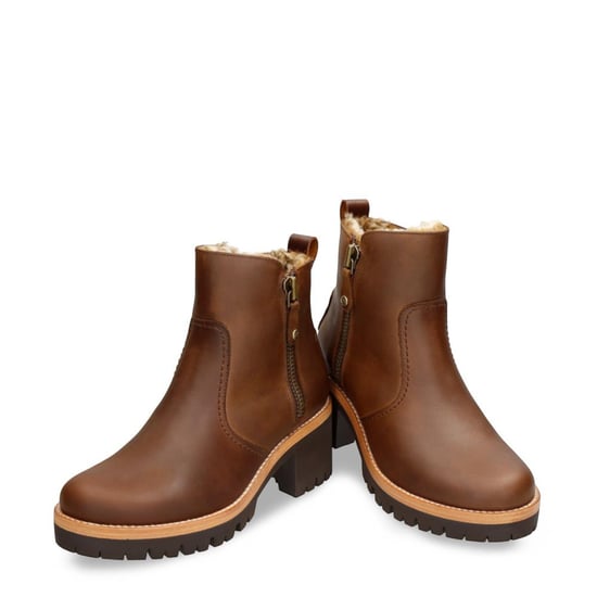 Botines de tacón de piel impermeables Pauline B9 Bark de Panama Jack para mujer - Image 3
