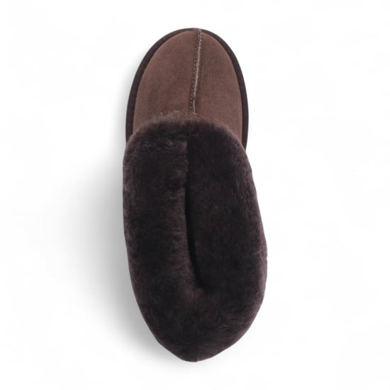 Botines de ante de oveja para mujer, color marrón, sin cordones, para invierno - Glaciar - Image 6