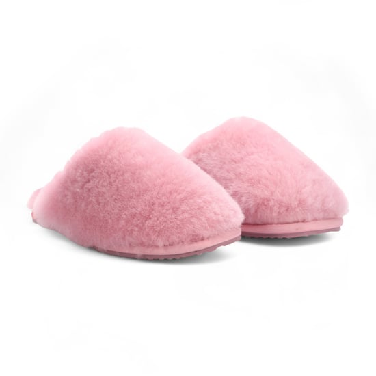 Pantuflas de piel de oveja para mujer, cálidas, rosas, de invierno - Aurora - Image 3
