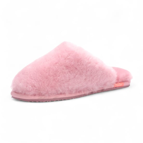 Pantuflas de piel de oveja para mujer, cálidas, rosas, de invierno - Aurora - Image 4