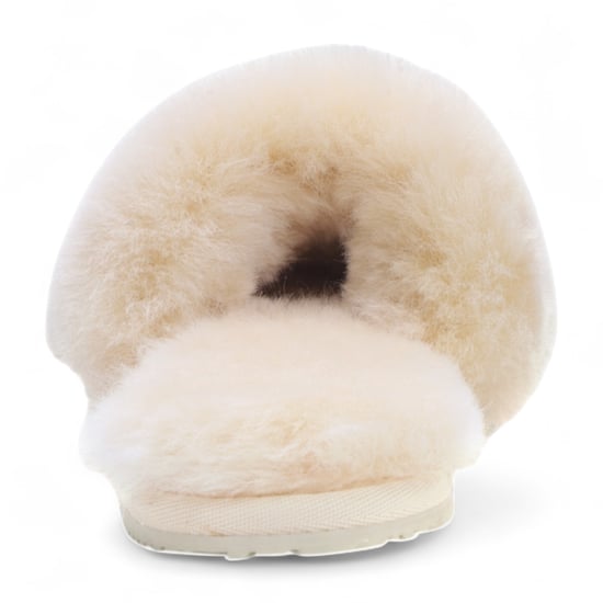 Pantuflas de piel de oveja para mujer, cálidas, color beige, para invierno - Nordic - Image 5