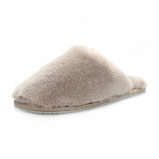 Pantuflas de piel de oveja para mujer, color topo, cálidas, de invierno - Aurora - Image 5