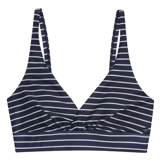 Regatta Womens/Ladies Paloma Stripe Textured Bikini Top (Navy/White) - Image 1