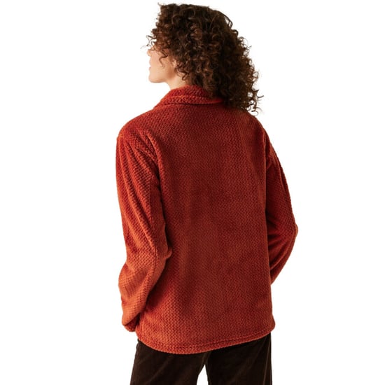 Regatta Womens/Ladies Heidy Fluffy Full Zip Fleece Jacket (Red Ochre) - Image 4