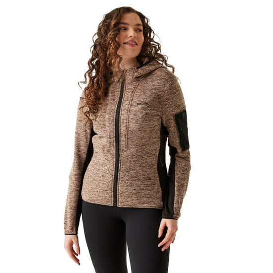 Regatta Womens/Ladies Kemilia Fleece Jacket (Warm Taupe/Black) - Image 4