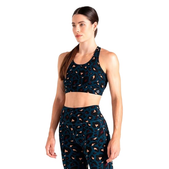 Dare 2B Womens/Ladies Swift II Animal Print Sports Bra (Moonlight Denim) - Image 4