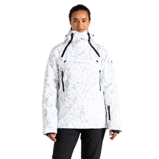 Dare 2B Womens/Ladies Slide Out Dash Print Overhead Ski Jacket (Blanc De Blanc) - Image 4