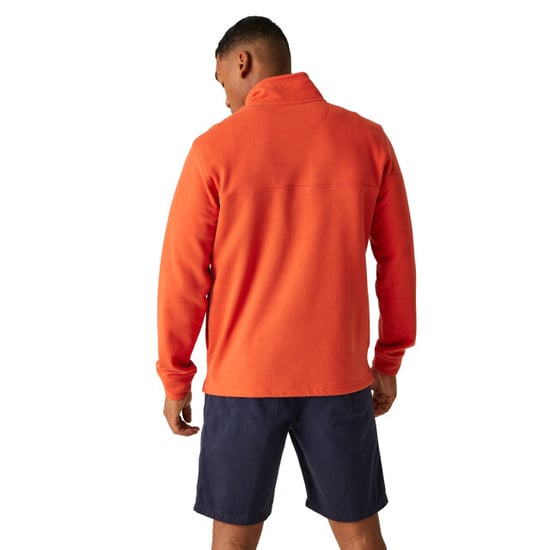 Regatta Mens Agilno Half Zip Fleece Top (Rusty Orange) - Image 5