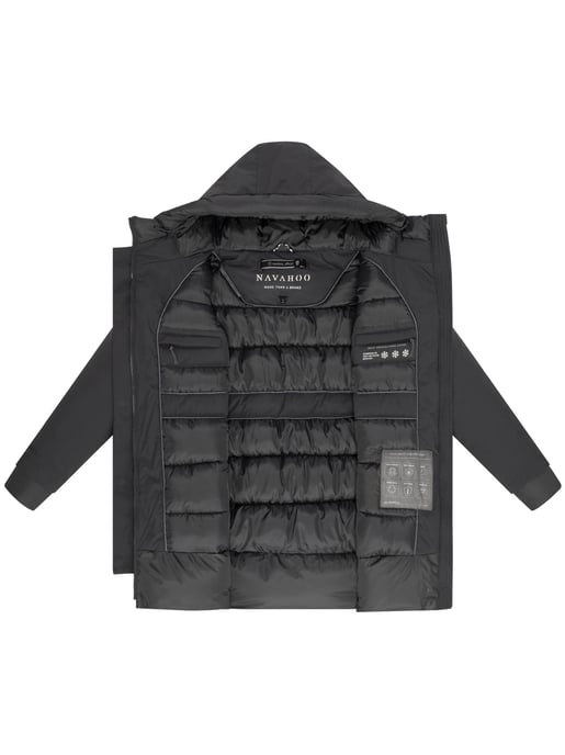 Parka de invierno para mujer WINTERPRINZESSIN de Navahoo con capucha y corte femenino - Image 5