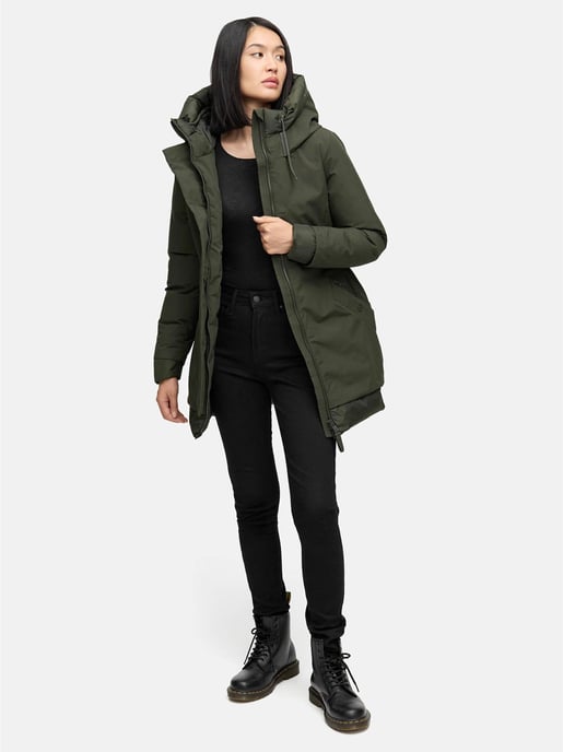 Parka de invierno para mujer WINTERPRINZESSIN de Navahoo con capucha y corte femenino - Image 2