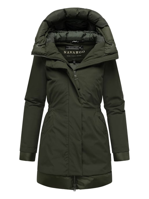 Parka de invierno para mujer WINTERPRINZESSIN de Navahoo con capucha y corte femenino - Image 4