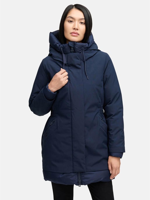 Parka de invierno para mujer WINTERPRINZESSIN de Navahoo con capucha y corte femenino - Image 3