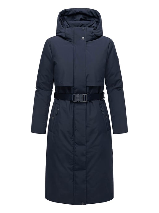 Parka de invierno para mujer WALDBUMMLER de Navahoo – impermeable y elegante con cinturón - Image 2