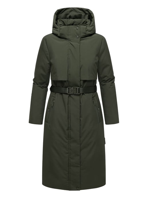 Parka de invierno para mujer WALDBUMMLER de Navahoo – impermeable y elegante con cinturón - Image 2