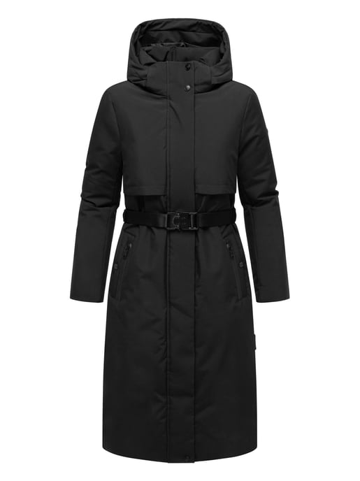 Parka de invierno para mujer WALDBUMMLER de Navahoo – impermeable y elegante con cinturón - Image 2