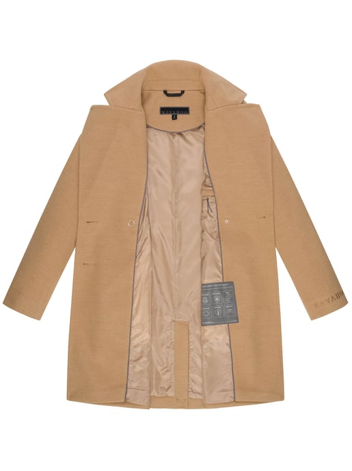 Navahoo Frostjuwel abrigo de entretiempo para mujer con diseño elegante a rayas - Image 4