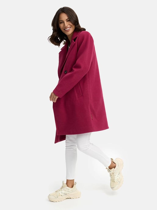 Navahoo Frostjuwel abrigo de entretiempo para mujer con diseño elegante a rayas - Image 6