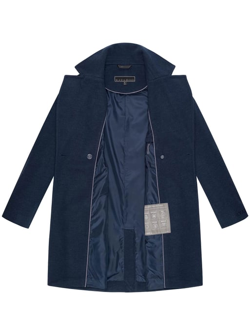 Navahoo Frostjuwel abrigo de entretiempo para mujer con diseño elegante a rayas - Image 4