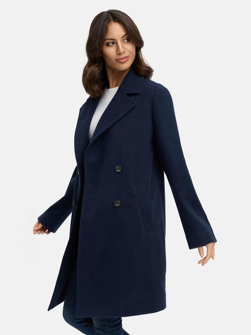 Navahoo Frostjuwel abrigo de entretiempo para mujer con diseño elegante a rayas - Image 6