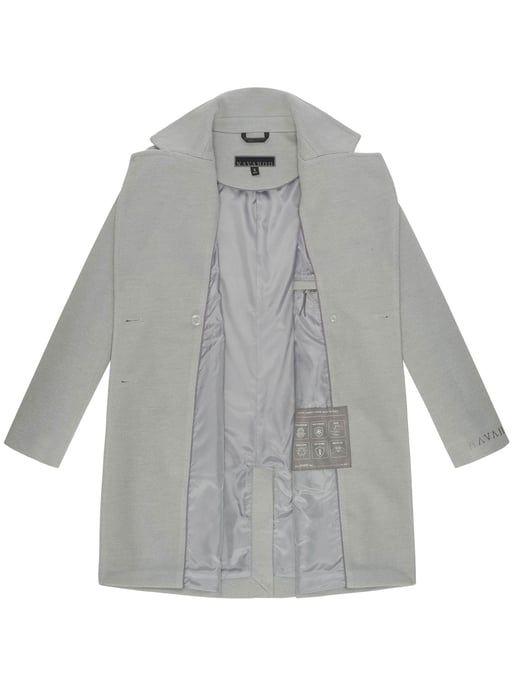 Navahoo Frostjuwel abrigo de entretiempo para mujer con diseño elegante a rayas - Image 4