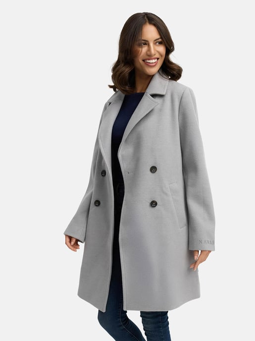 Navahoo Frostjuwel abrigo de entretiempo para mujer con diseño elegante a rayas - Image 6