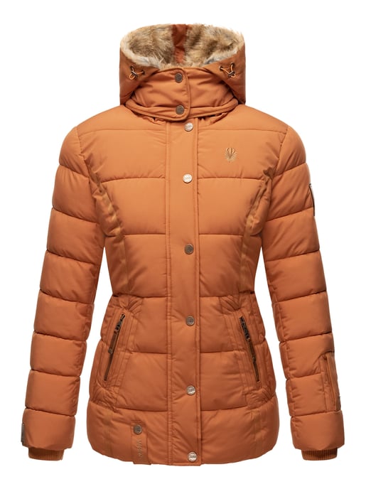 Chaqueta de invierno Marikoo Nekoo para mujer con capucha de pelo sintético y forro de borreguito - Image 2