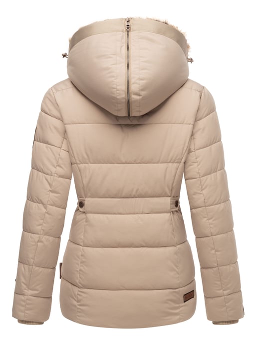 Chaqueta de invierno Marikoo Nekoo para mujer con capucha de pelo sintético y forro de borreguito - Image 4