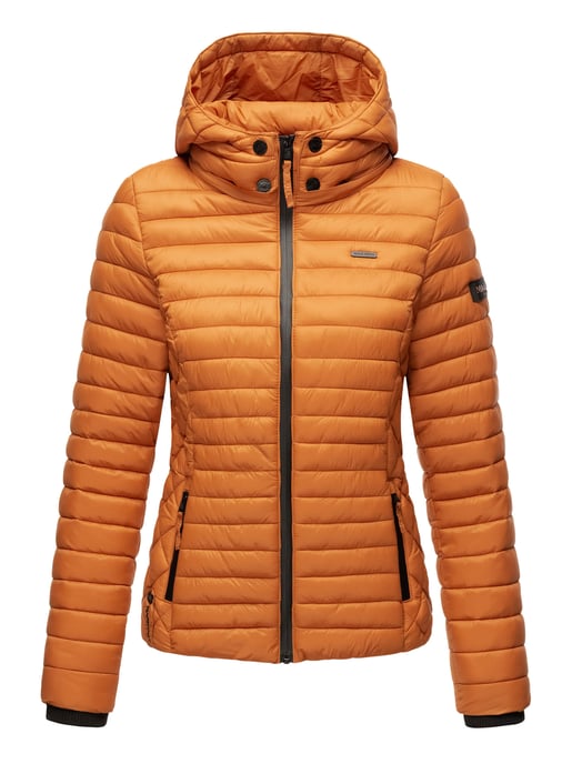 Chaqueta acolchada Marikoo Samtpfote para mujer con capucha desmontable y puños de canalé - Image 2