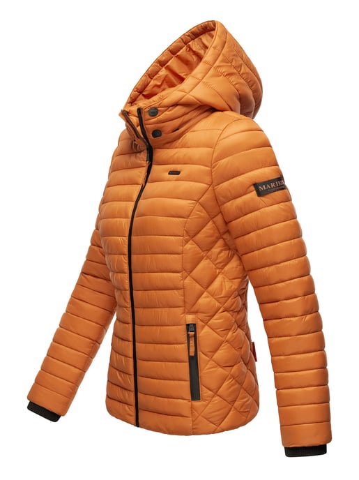 Chaqueta acolchada Marikoo Samtpfote para mujer con capucha desmontable y puños de canalé - Image 3