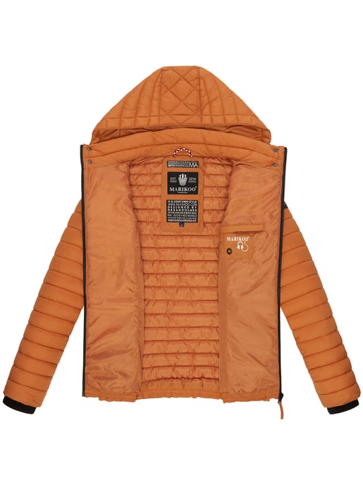 Chaqueta acolchada Marikoo Samtpfote para mujer con capucha desmontable y puños de canalé - Image 6