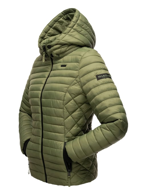 Chaqueta acolchada Marikoo Samtpfote para mujer con capucha desmontable y puños de canalé - Image 4