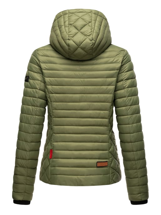 Chaqueta acolchada Marikoo Samtpfote para mujer con capucha desmontable y puños de canalé - Image 5