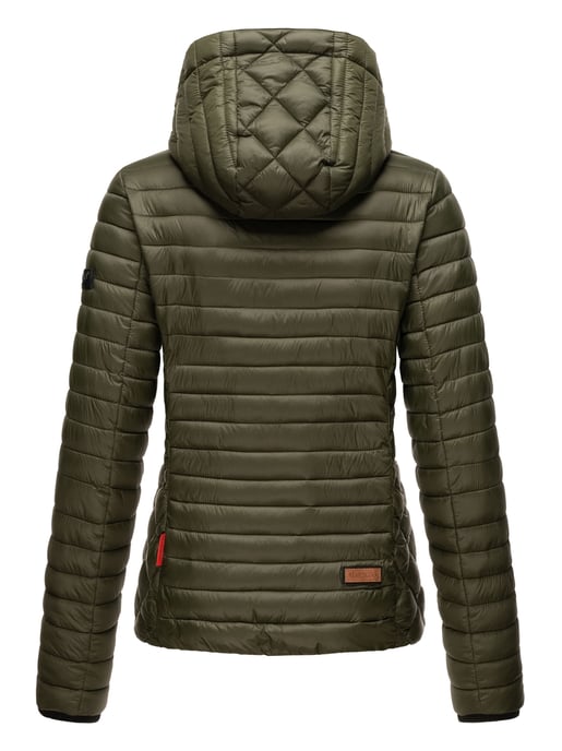 Chaqueta acolchada Marikoo Samtpfote para mujer con capucha desmontable y puños de canalé - Image 5