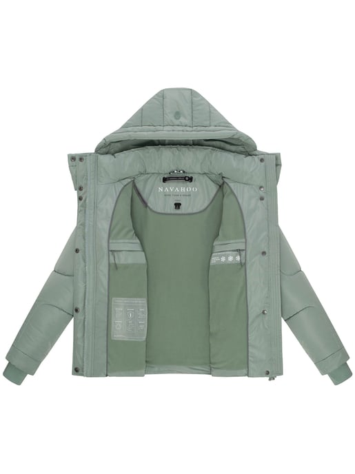 Chaqueta acolchada de mujer Navahoo Zauberlicht con forro polar y capucha - Image 4