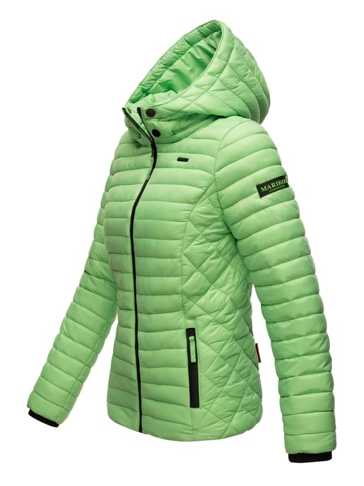 Chaqueta acolchada Marikoo Samtpfote para mujer con capucha desmontable y puños de canalé - Image 3