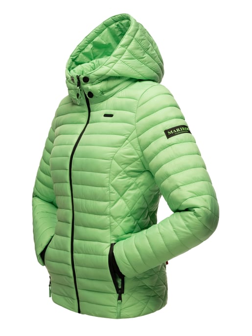 Chaqueta acolchada Marikoo Samtpfote para mujer con capucha desmontable y puños de canalé - Image 4