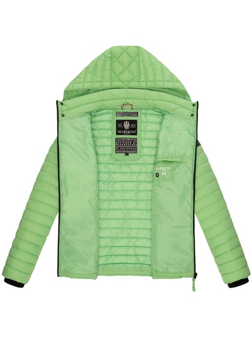Chaqueta acolchada Marikoo Samtpfote para mujer con capucha desmontable y puños de canalé - Image 6