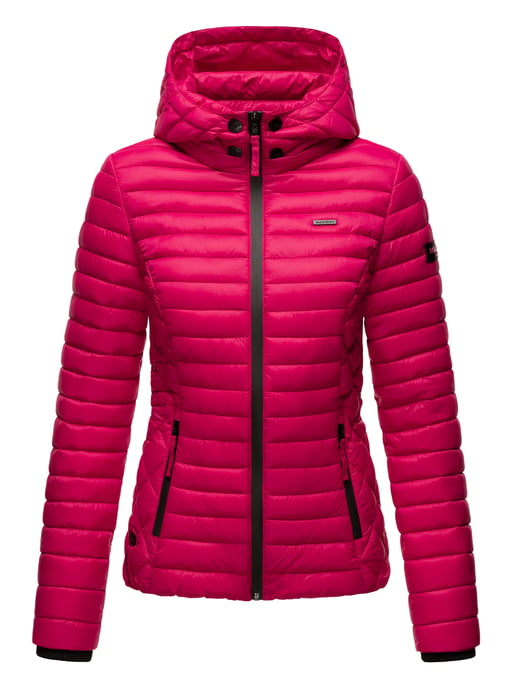 Chaqueta acolchada Marikoo Samtpfote para mujer con capucha desmontable y puños de canalé - Image 2