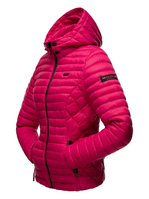 Chaqueta acolchada Marikoo Samtpfote para mujer con capucha desmontable y puños de canalé - Image 4