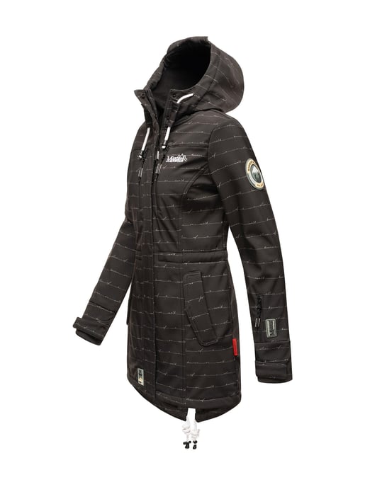 Chaqueta acolchada larga Marikoo Abendsternchen para mujer con capucha desmontable - Image 3