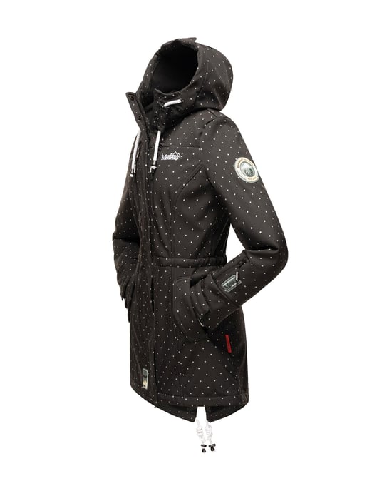 Chaqueta acolchada larga Marikoo Abendsternchen para mujer con capucha desmontable - Image 4