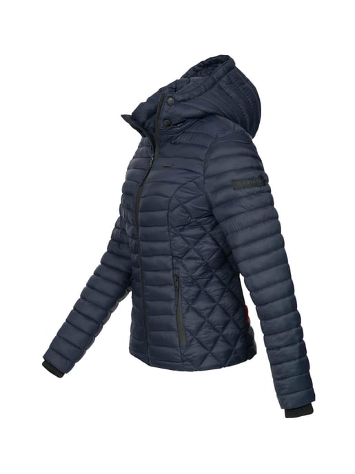 Chaqueta acolchada Marikoo Samtpfote para mujer con capucha desmontable y puños de canalé - Image 2