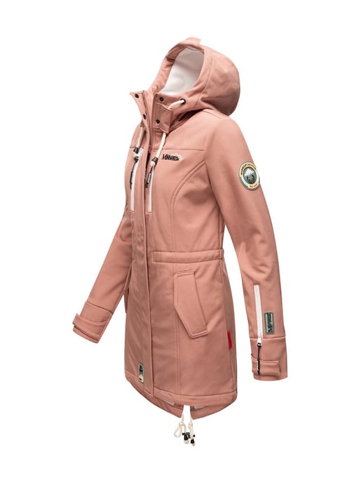 Chaqueta acolchada larga Marikoo Abendsternchen para mujer con capucha desmontable - Image 3
