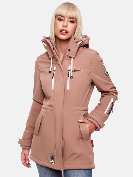 Chaqueta acolchada larga Marikoo Abendsternchen para mujer con capucha desmontable - Image 5