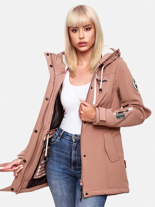 Chaqueta acolchada larga Marikoo Abendsternchen para mujer con capucha desmontable - Image 6