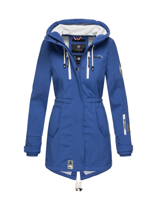 Chaqueta acolchada larga Marikoo Abendsternchen para mujer con capucha desmontable - Image 1