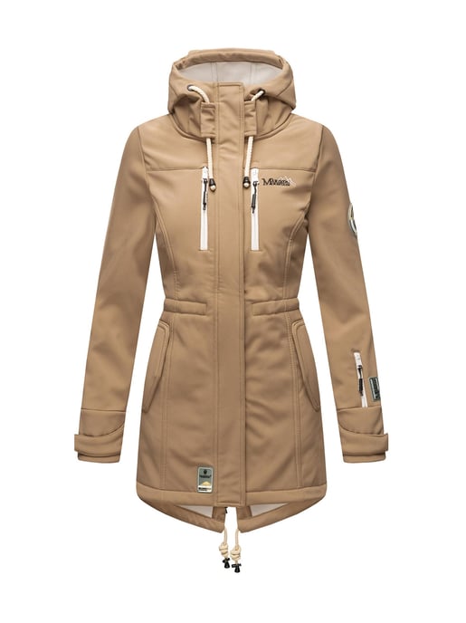 Chaqueta acolchada larga Marikoo Abendsternchen para mujer con capucha desmontable - Image 2